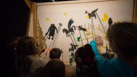 Making a Shadow Puppet Show, photo H.Lisk Making a Shadow Puppet Show, photo H.Lisk